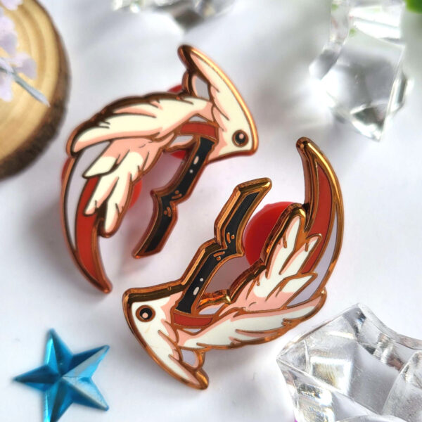 Angelic Weaponry - Chakram - Enamel Pin