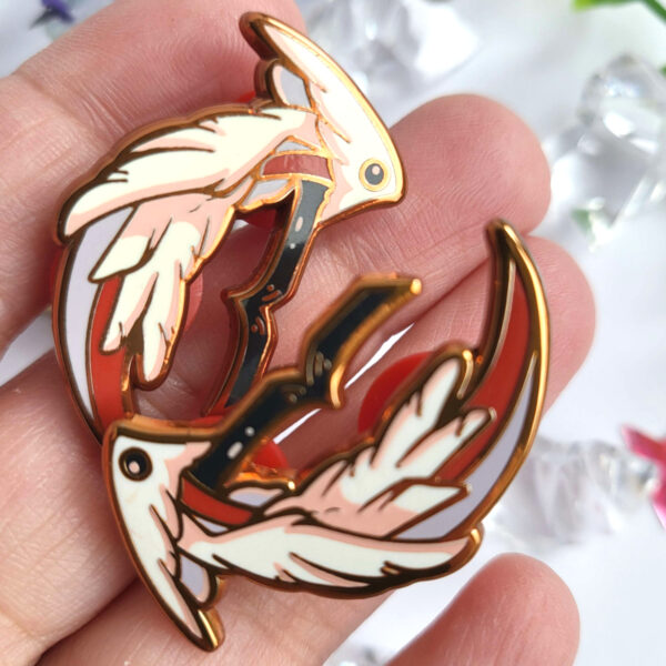 Angelic Weaponry - Chakram - Enamel Pin - Image 2