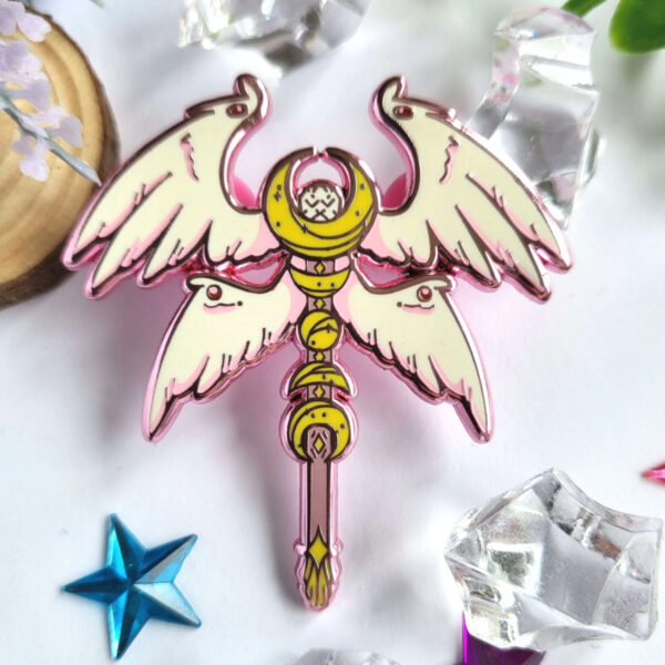 Angelic Weaponry - Staff - Enamel Pin