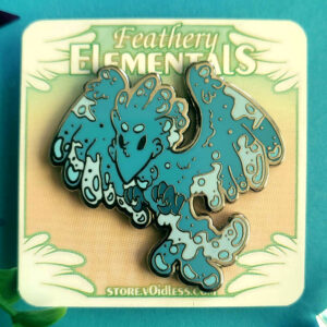 Feathery Elementals - Water - Enamel Pin