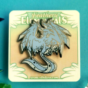Feathery Elementals - Ice - Enamel Pin