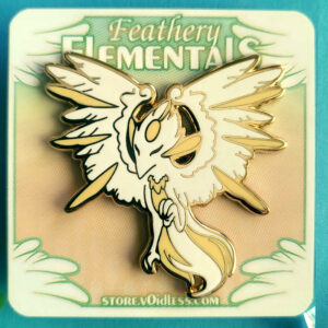 Feathery Elementals - Light - Enamel Pin