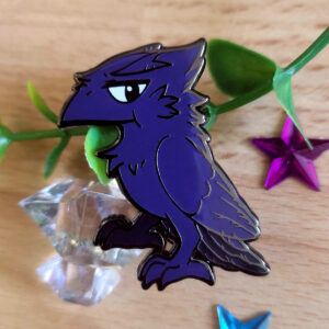 Crowfully Menacing - Grumpy - Enamel Pin
