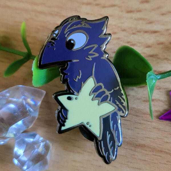 Crowfully Menacing - Star Crow - Enamel Pin