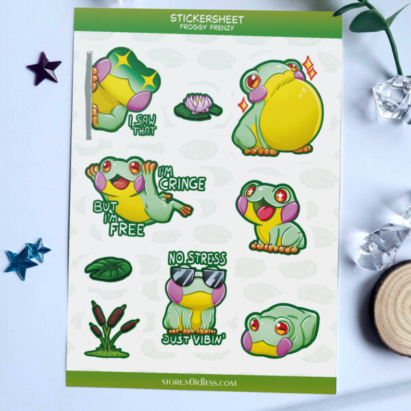 Froggy Frenzy - Stickersheet